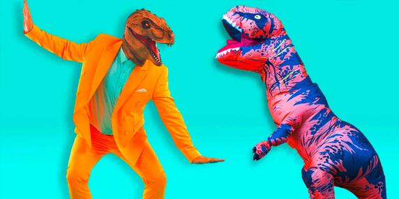 Dancing dinosaurs