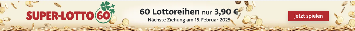 SUPER-LOTTO 60 - 60 Lottoreihen nur 3,90 €